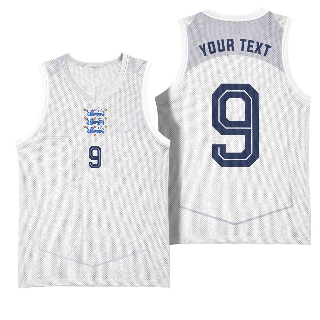 Custom England National Football Basketball Jersey The Three Lions-Sporty T90 Style - Wonder Print Shop