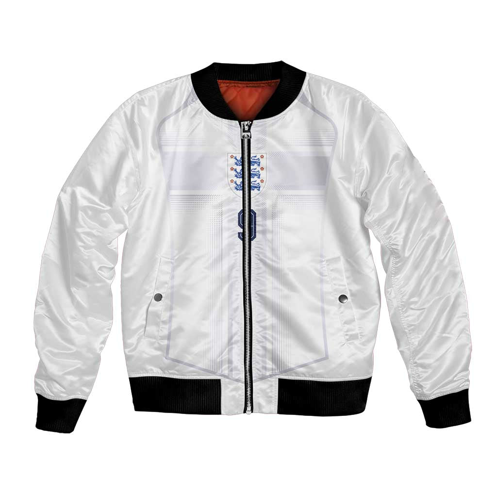 Custom England National Football Bomber Jacket The Three Lions-Sporty T90 Style - Wonder Print Shop