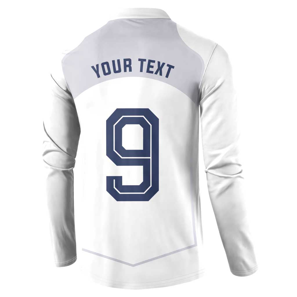 Custom England National Football Button Sweatshirt The Three Lions-Sporty T90 Style - Wonder Print Shop