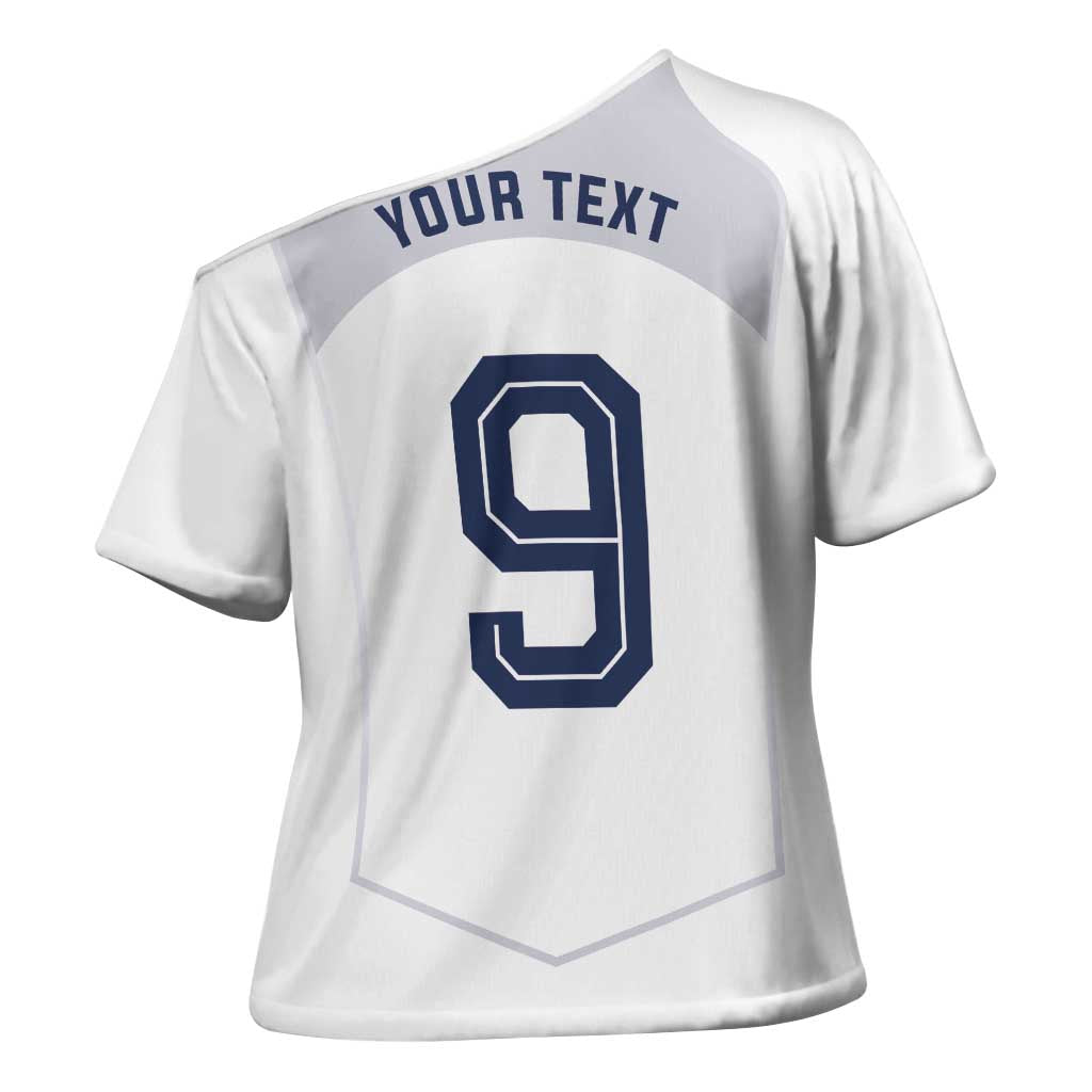 Custom England National Football Cross Shoulder Shirt The Three Lions-Sporty T90 Style - Wonder Print Shop