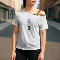 Custom England National Football Cross Shoulder Shirt The Three Lions-Sporty T90 Style - Wonder Print Shop