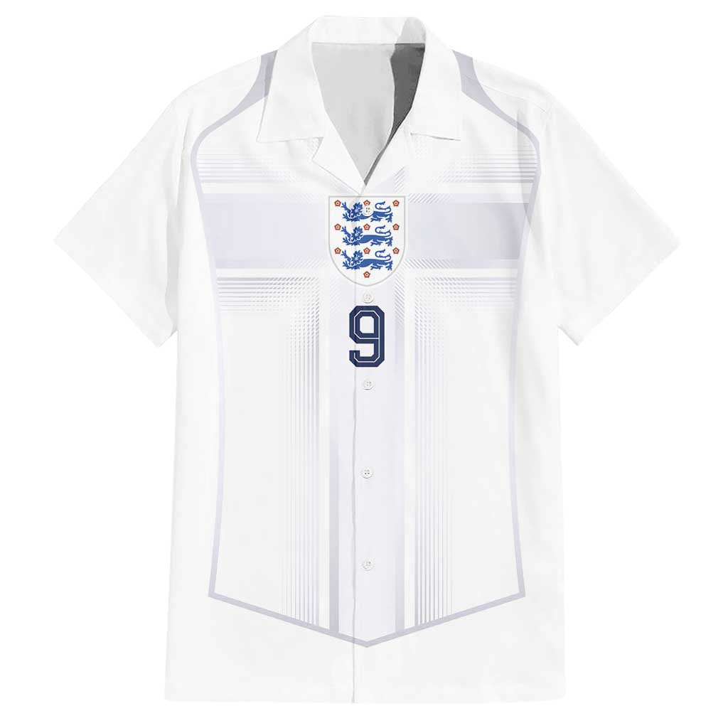Custom England National Football Hawaiian Shirt The Three Lions-Sporty T90 Style - Wonder Print Shop