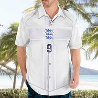 Custom England National Football Hawaiian Shirt The Three Lions-Sporty T90 Style - Wonder Print Shop