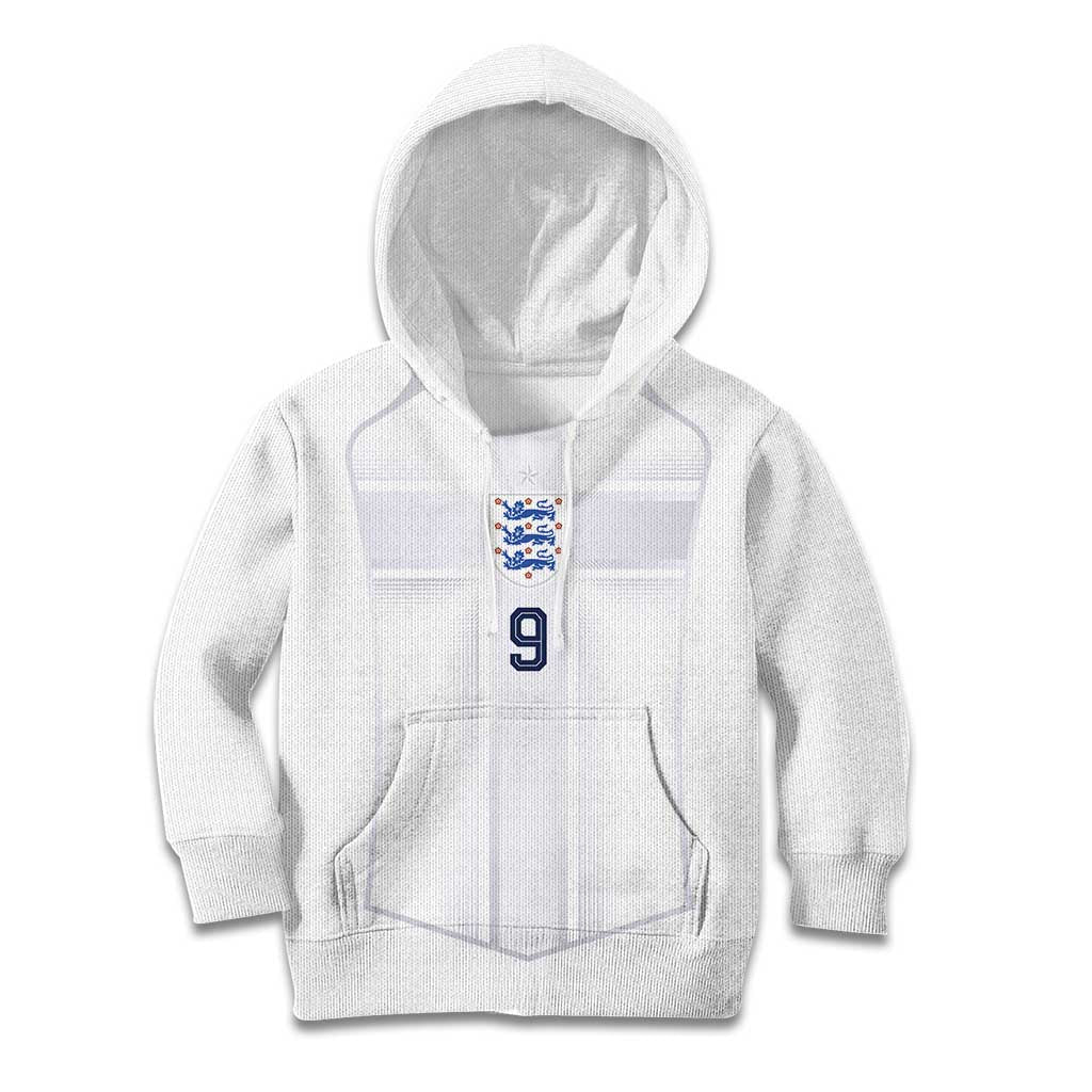 Custom England National Football Kid Hoodie The Three Lions-Sporty T90 Style - Wonder Print Shop