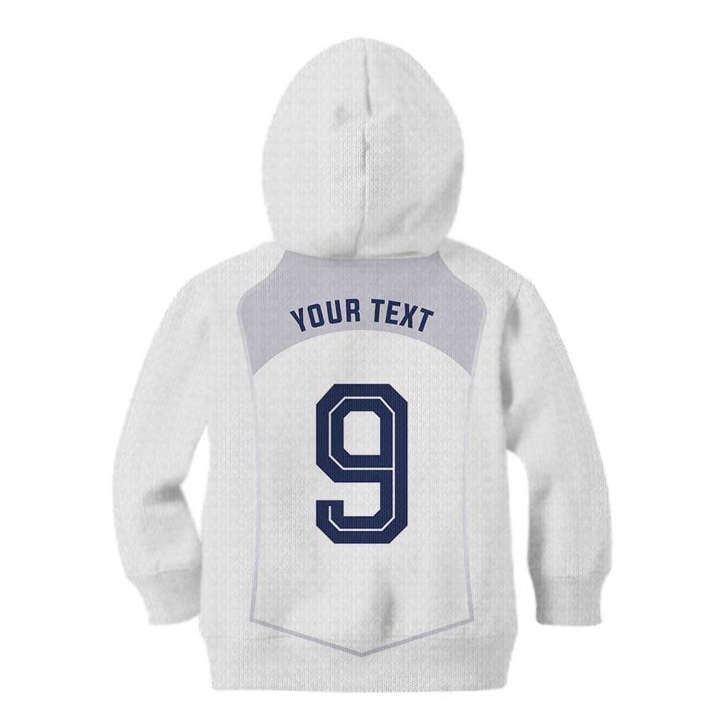 Custom England National Football Kid Hoodie The Three Lions-Sporty T90 Style - Wonder Print Shop