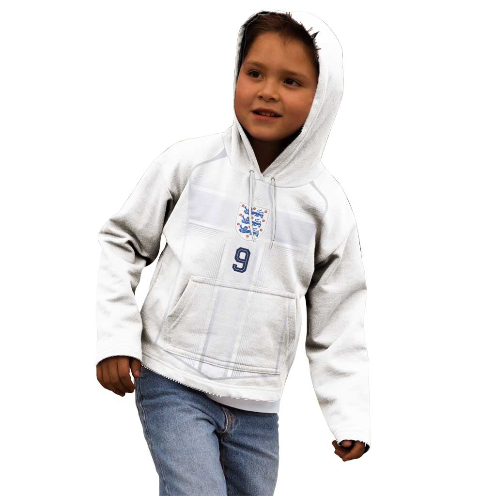 Custom England National Football Kid Hoodie The Three Lions-Sporty T90 Style - Wonder Print Shop