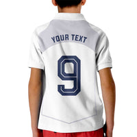 Custom England National Football Kid Polo Shirt The Three Lions-Sporty T90 Style - Wonder Print Shop