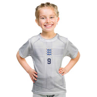 Custom England National Football Kid T Shirt The Three Lions-Sporty T90 Style - Wonder Print Shop