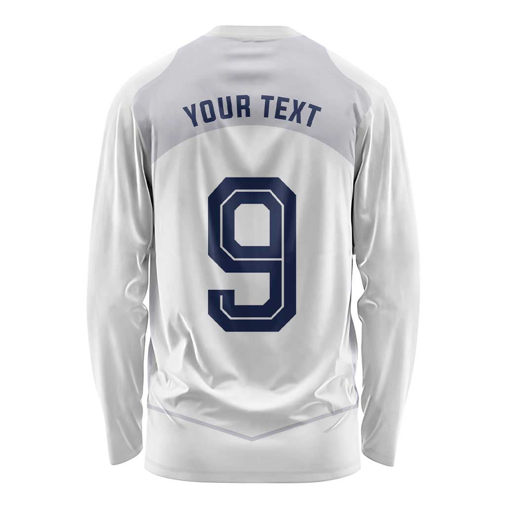 Custom England National Football Long Sleeve Shirt The Three Lions-Sporty T90 Style - Wonder Print Shop
