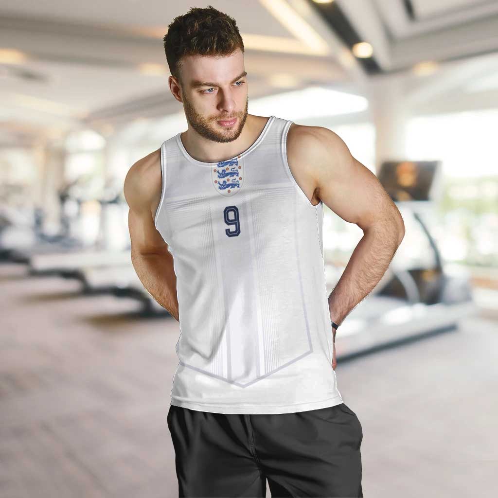 Custom England National Football Men Tank Top The Three Lions-Sporty T90 Style - Wonder Print Shop