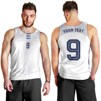 Custom England National Football Men Tank Top The Three Lions-Sporty T90 Style - Wonder Print Shop