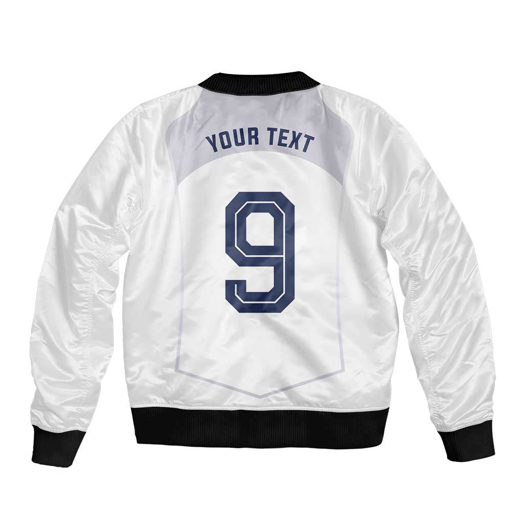 Custom England National Football Sleeve Zip Bomber Jacket The Three Lions-Sporty T90 Style - Wonder Print Shop
