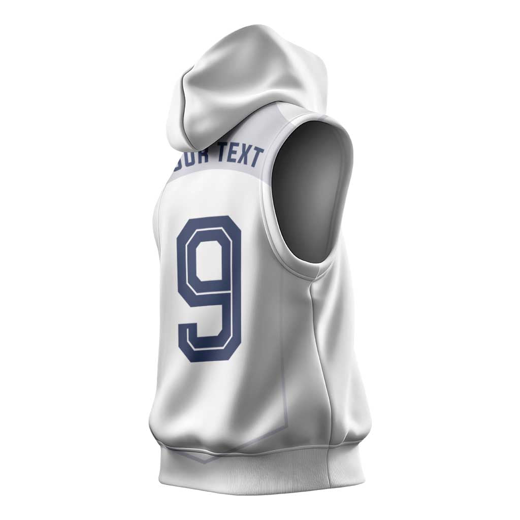 Custom England National Football Sleeveless Hoodie The Three Lions-Sporty T90 Style - Wonder Print Shop
