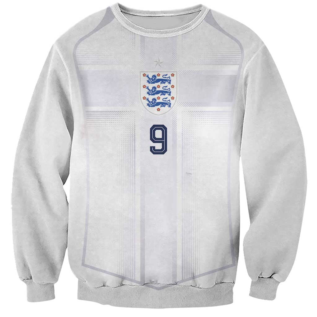 Custom England National Football Sweatshirt The Three Lions-Sporty T90 Style - Wonder Print Shop