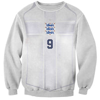 Custom England National Football Sweatshirt The Three Lions-Sporty T90 Style - Wonder Print Shop