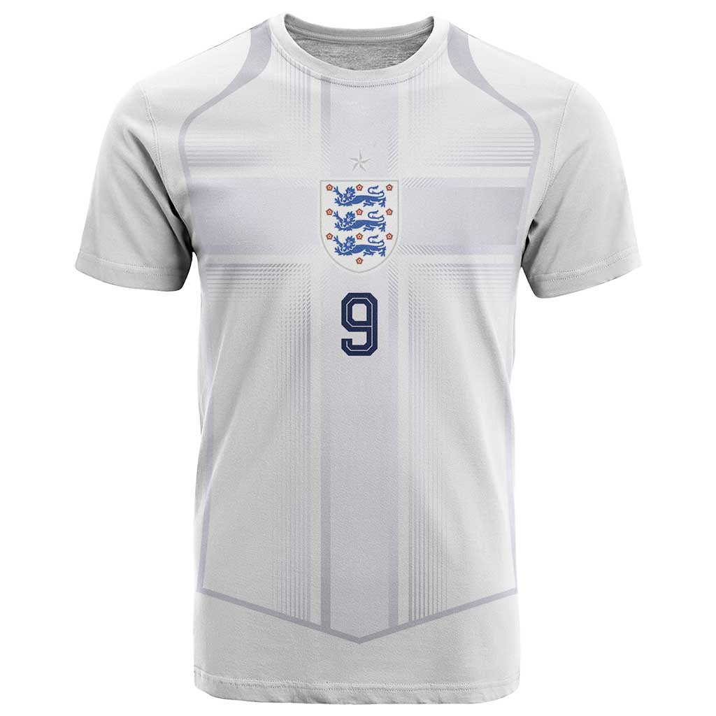 Custom England National Football T Shirt The Three Lions-Sporty T90 Style - Wonder Print Shop