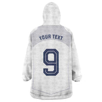 Custom England National Football Wearable Blanket Hoodie The Three Lions-Sporty T90 Style - Wonder Print Shop