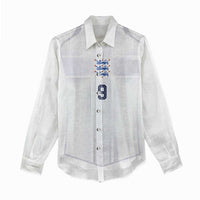 Custom England National Football Women Casual Shirt The Three Lions-Sporty T90 Style - Wonder Print Shop