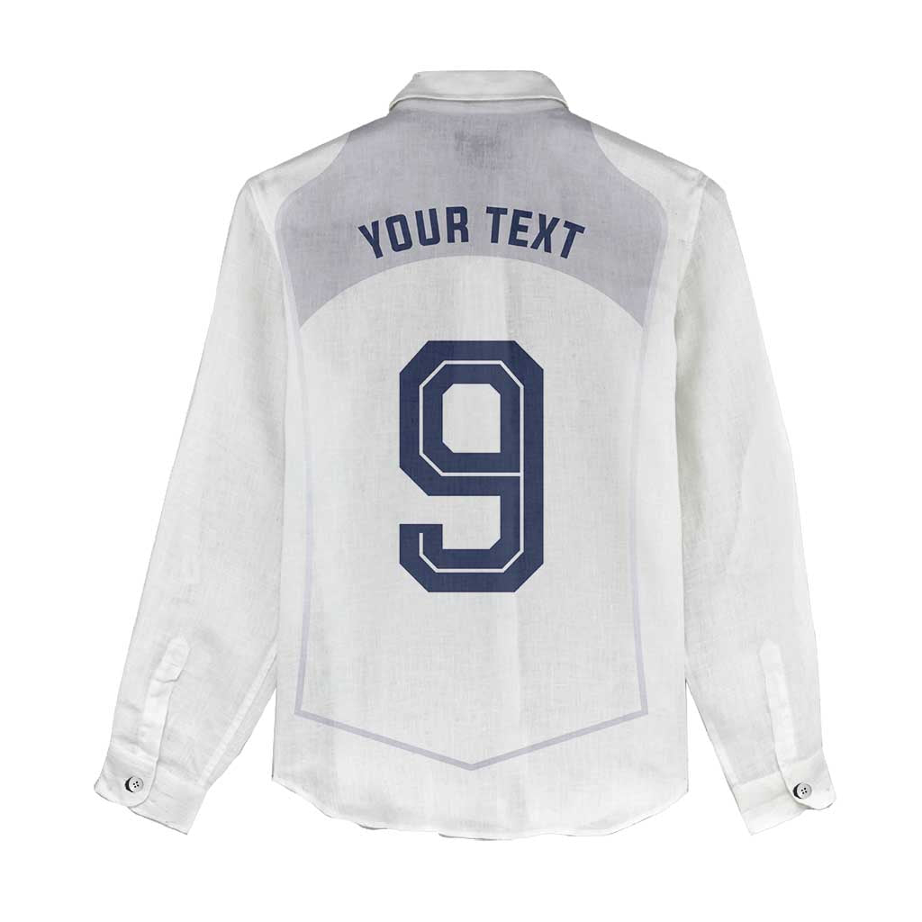 Custom England National Football Women Casual Shirt The Three Lions-Sporty T90 Style - Wonder Print Shop