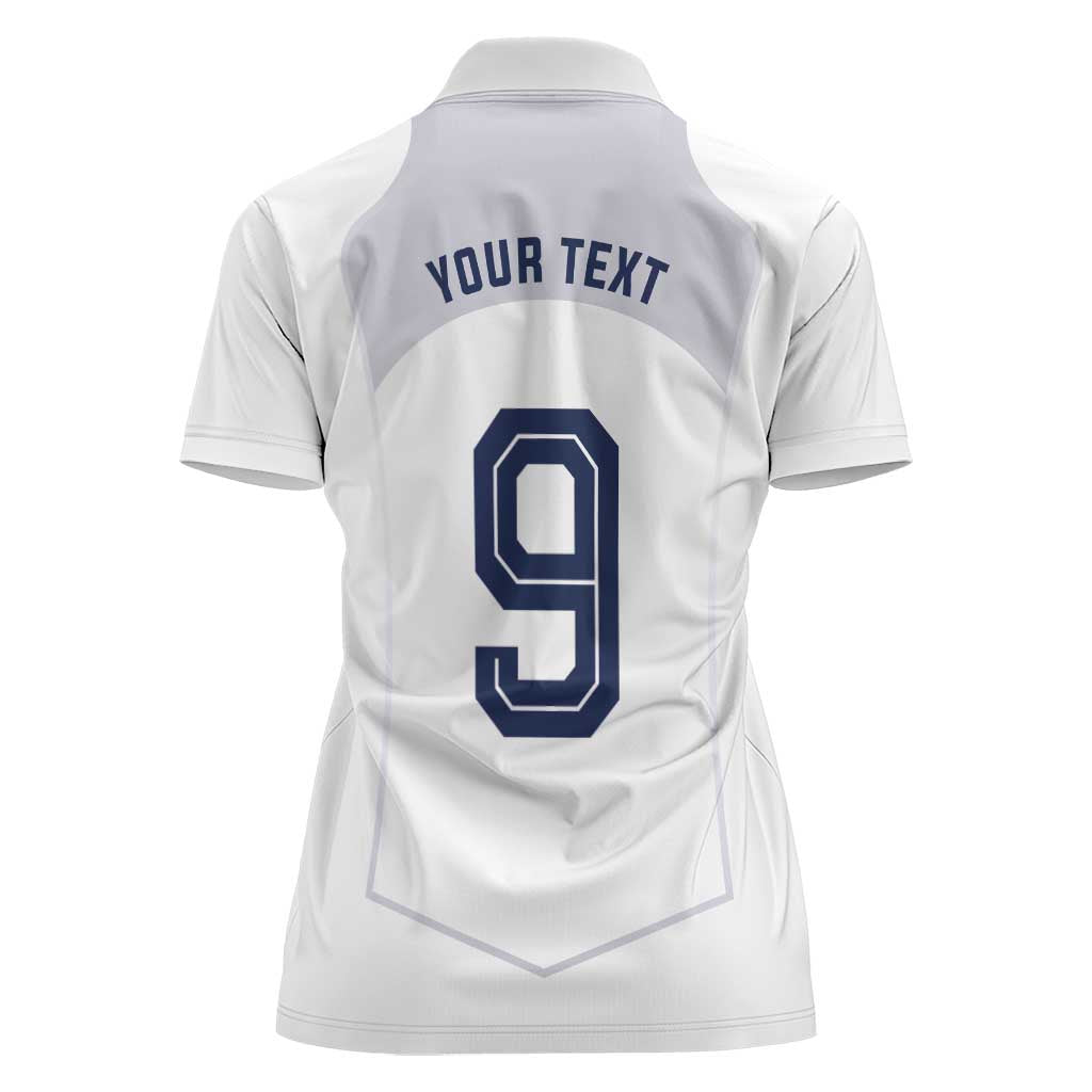 Custom England National Football Women Polo Shirt The Three Lions-Sporty T90 Style - Wonder Print Shop