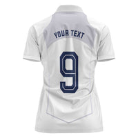 Custom England National Football Women Polo Shirt The Three Lions-Sporty T90 Style - Wonder Print Shop