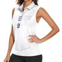 Custom England National Football Women Sleeveless Polo Shirt The Three Lions-Sporty T90 Style - Wonder Print Shop