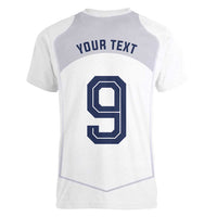 Custom England National Football Women V-Neck T-Shirt The Three Lions-Sporty T90 Style - Wonder Print Shop