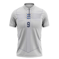 Custom England National Football Zipper Polo Shirt The Three Lions-Sporty T90 Style - Wonder Print Shop