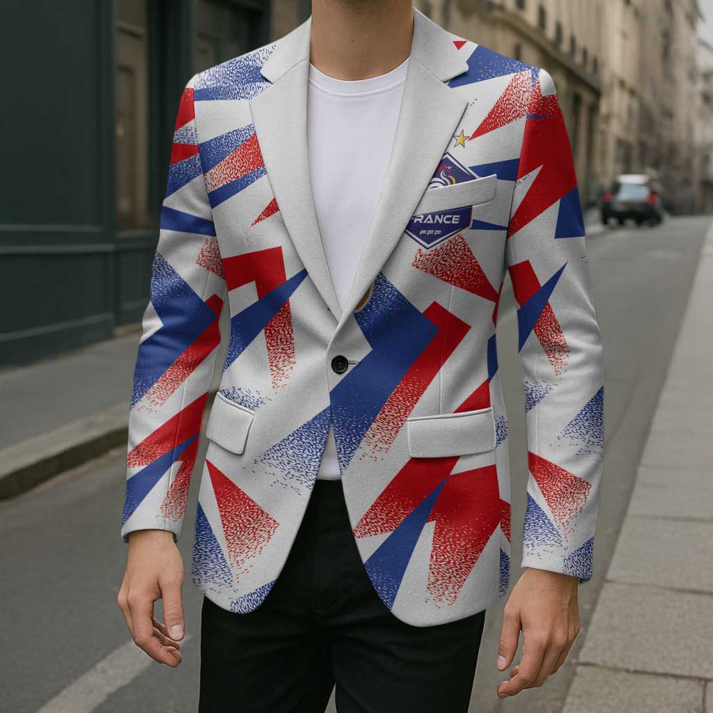 Custom France National Football Blazer Flag-Inspired Graphics - Wonder Print Shop