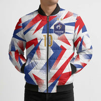 Custom France National Football Bomber Puffer Jacket Flag-Inspired Graphics - Wonder Print Shop
