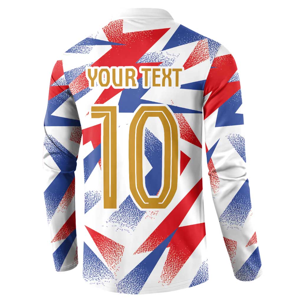 Custom France National Football Button Sweatshirt Flag-Inspired Graphics - Wonder Print Shop