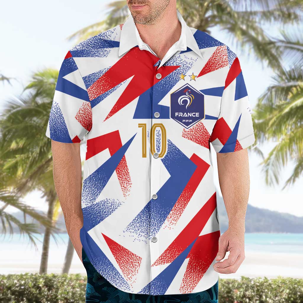 Custom France National Football Hawaiian Shirt Flag-Inspired Graphics - Wonder Print Shop