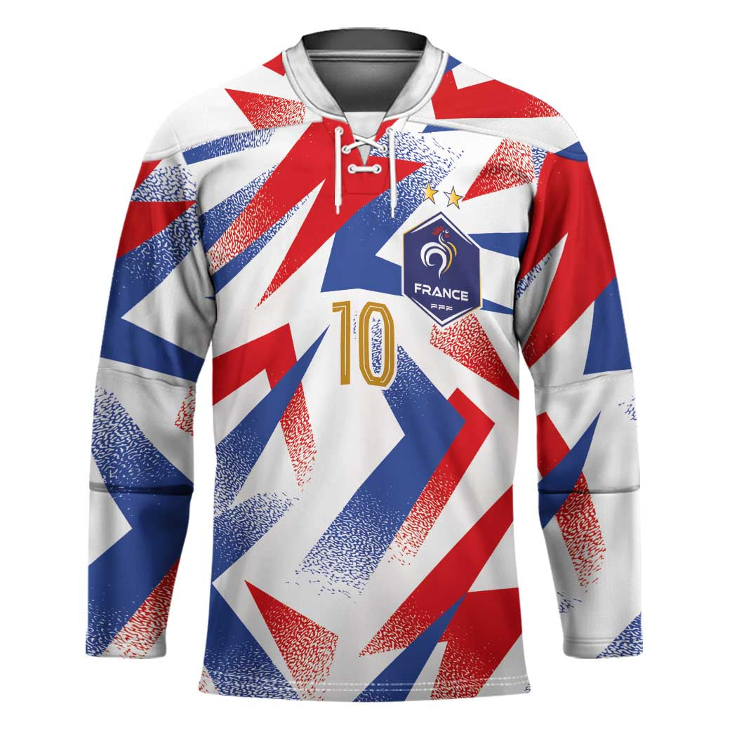 Custom France National Football Hockey Jersey Flag-Inspired Graphics - Wonder Print Shop