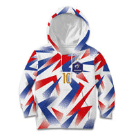 Custom France National Football Kid Hoodie Flag-Inspired Graphics - Wonder Print Shop