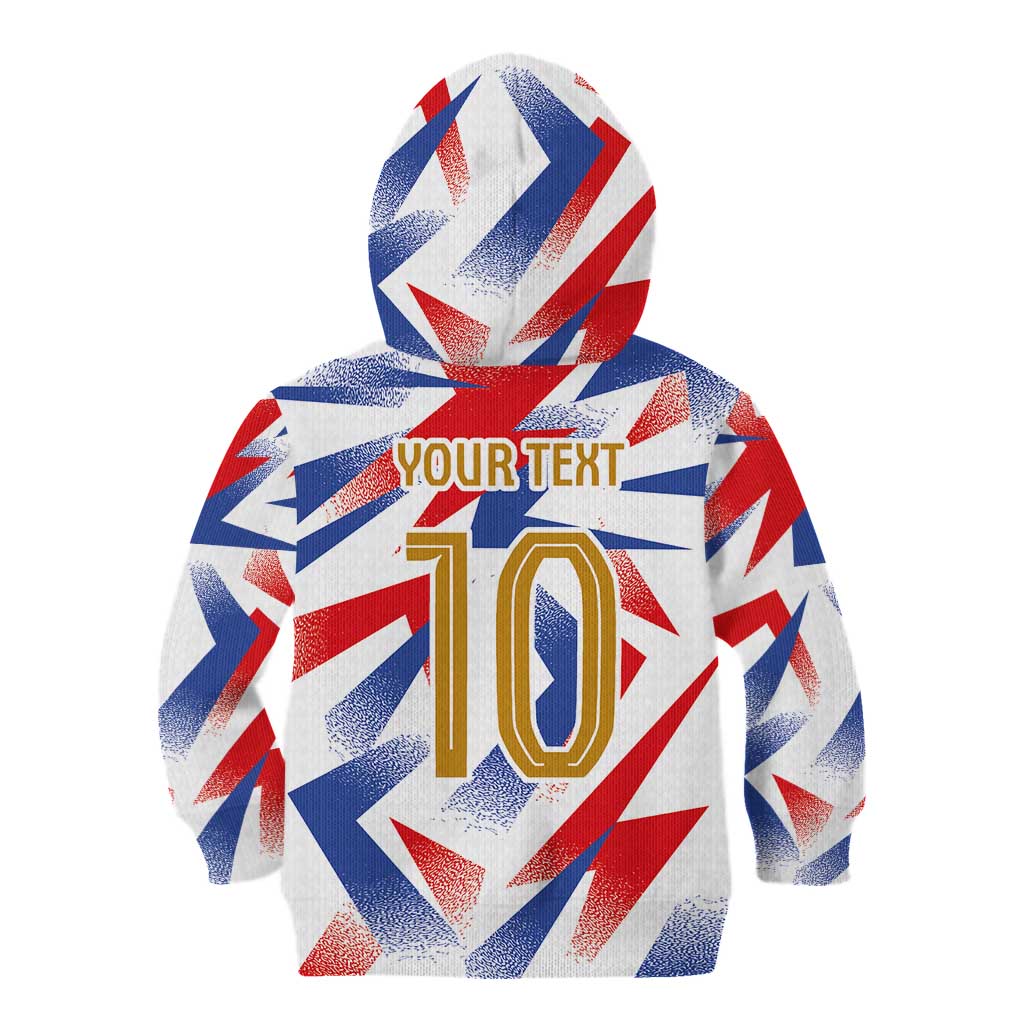 Custom France National Football Kid Hoodie Flag-Inspired Graphics - Wonder Print Shop