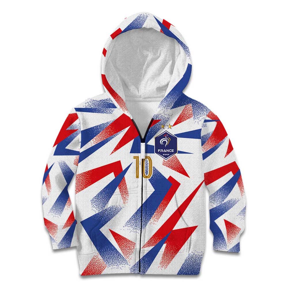 Custom France National Football Kid Hoodie Flag-Inspired Graphics - Wonder Print Shop