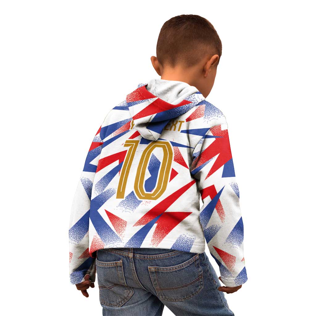 Custom France National Football Kid Hoodie Flag-Inspired Graphics - Wonder Print Shop