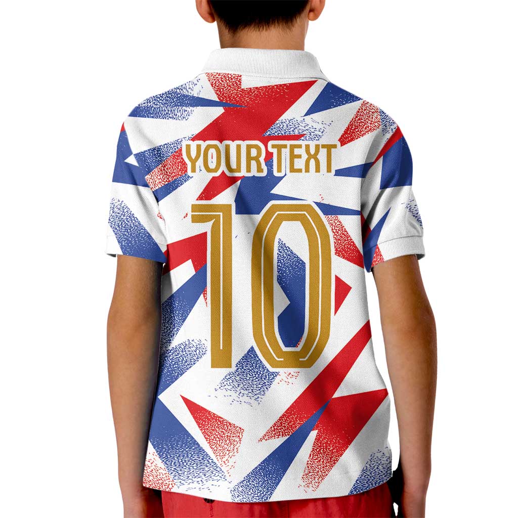 Custom France National Football Kid Polo Shirt Flag-Inspired Graphics - Wonder Print Shop