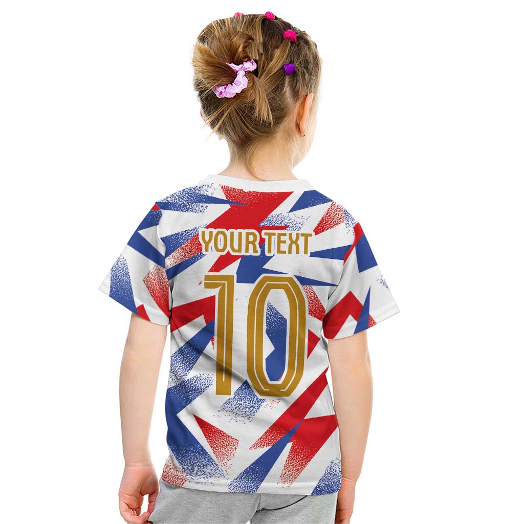 Custom France National Football Kid T Shirt Flag-Inspired Graphics - Wonder Print Shop