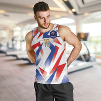Custom France National Football Men Tank Top Flag-Inspired Graphics - Wonder Print Shop