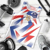 Custom France National Football Men Tank Top Flag-Inspired Graphics - Wonder Print Shop