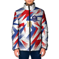 Custom France National Football Padded Jacket Flag-Inspired Graphics - Wonder Print Shop