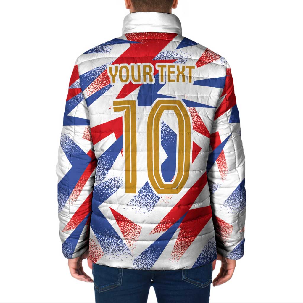 Custom France National Football Padded Jacket Flag-Inspired Graphics - Wonder Print Shop