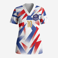 Custom France National Football Scrub Top Flag-Inspired Graphics - Wonder Print Shop