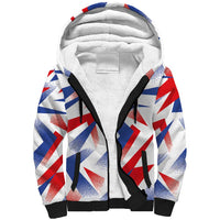 Custom France National Football Sherpa Hoodie Flag-Inspired Graphics - Wonder Print Shop