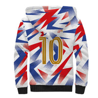 Custom France National Football Sherpa Hoodie Flag-Inspired Graphics - Wonder Print Shop