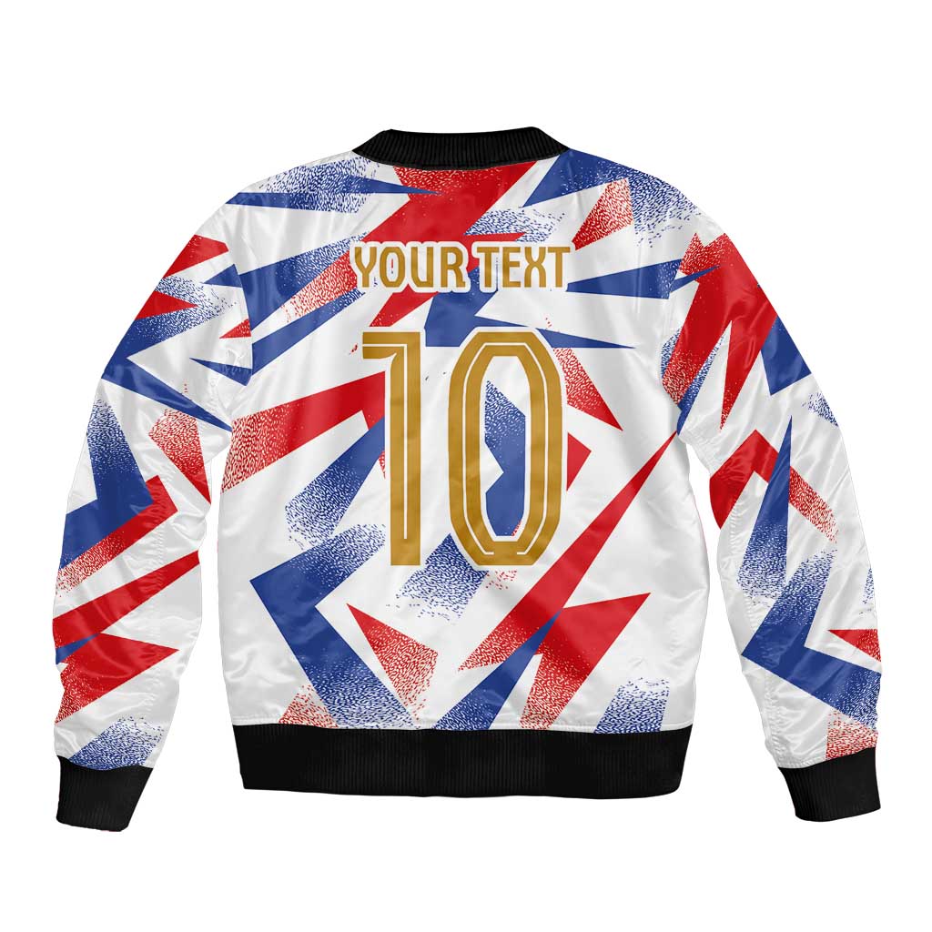 Custom France National Football Sleeve Zip Bomber Jacket Flag-Inspired Graphics - Wonder Print Shop