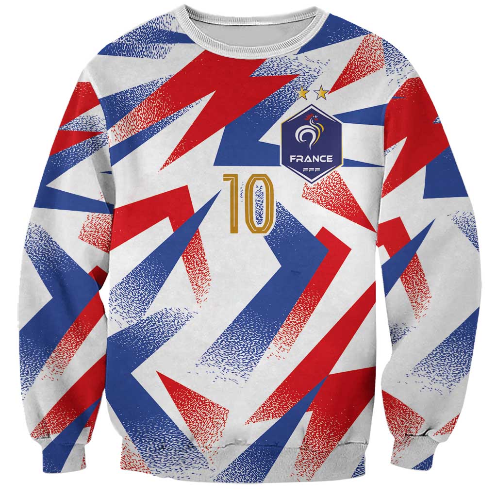 Custom France National Football Sweatshirt Flag-Inspired Graphics - Wonder Print Shop