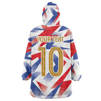 Custom France National Football Wearable Blanket Hoodie Flag-Inspired Graphics - Wonder Print Shop