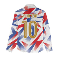 Custom France National Football Women Casual Shirt Flag-Inspired Graphics - Wonder Print Shop
